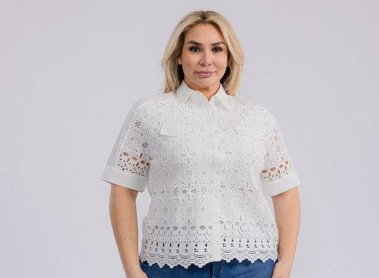 Plus size Crochet Blouse