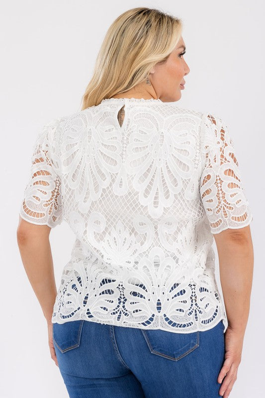 Crochet Plus Size Blouse