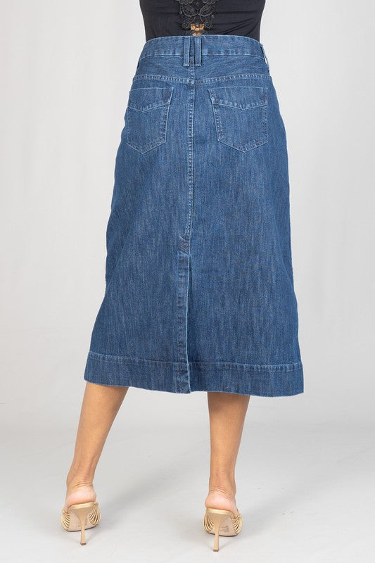 Plus Size Denim Skirt FINAL SALE NO RETURN OR EXCHANGES