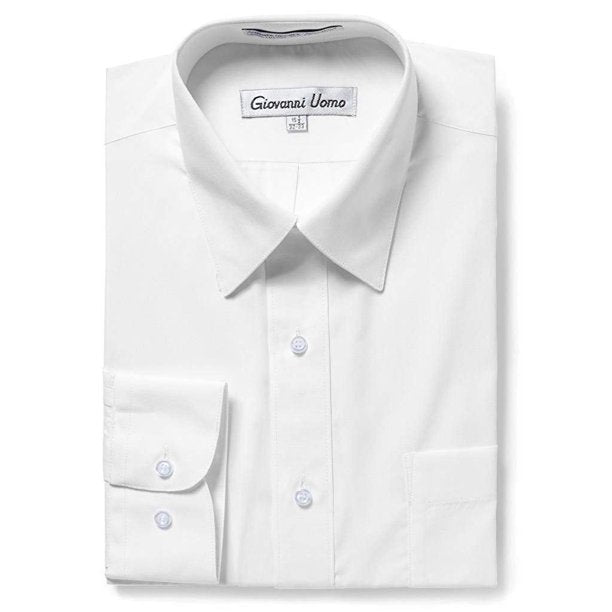 Giovanni Uomo Men's White Dress Shirt – The White Bazaar